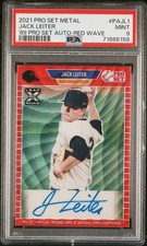 2021 LEAF PRO SET METAL 1989 PRO SET AUTOS RED WAVE JACK LEITER PSA 9 AUTO