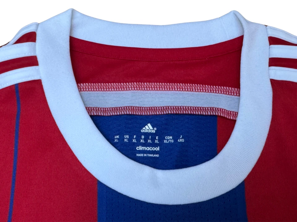 FC Bayern München Trikot Gr. XL 2014/15 Heim Adidas FCB 14/15 blau rot - Bild 4 von 4