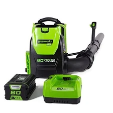 GreenWorks BPB80L2510 PRO 80V 145 MPH - 580CFM Cordless Backpack Blower, 2.5 AH