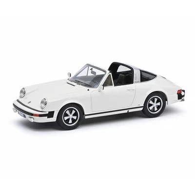 Schuco 1/18 Porsche 911 Targa White Diecast Model Car Classic Sports Coupe - Photo 1/3
