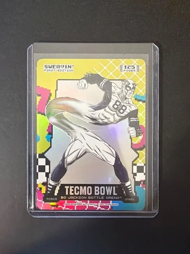 Swervin’ Tecmo Bowl Bo Jackson Battle Arena Rad 125 Power Steel RD615 2026 Foil
