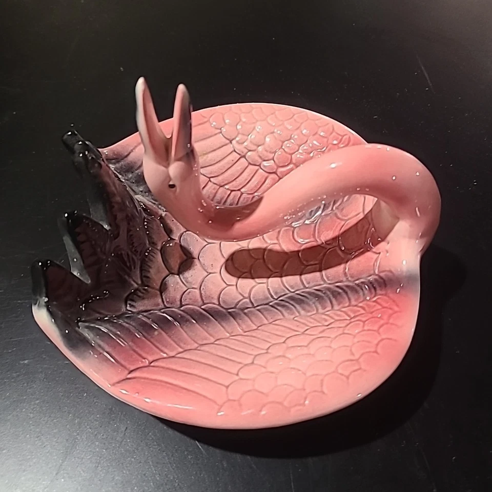 BANDEJA BARATIJA FLAMENCO ROSA CERÁMICA CERÁMICA ARTE MCM ZARZAPARRILLA #973 CENICERO Foto 3 de 4