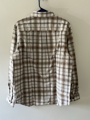 LL Bean Button Down Dress Shirt Mens Sz Large Wrinkle Resistant Casual Cotton