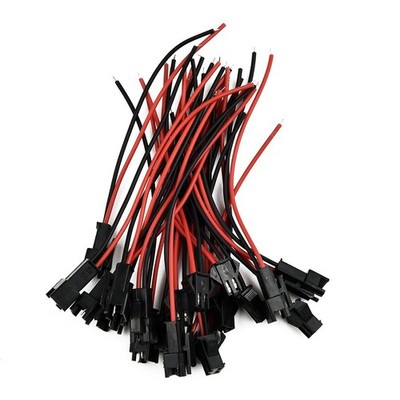 10PCS 2.54mm Sm 2-Pin 2P Buchse Stecker + Buchse Kopf Kabel Kabel Kabel Set