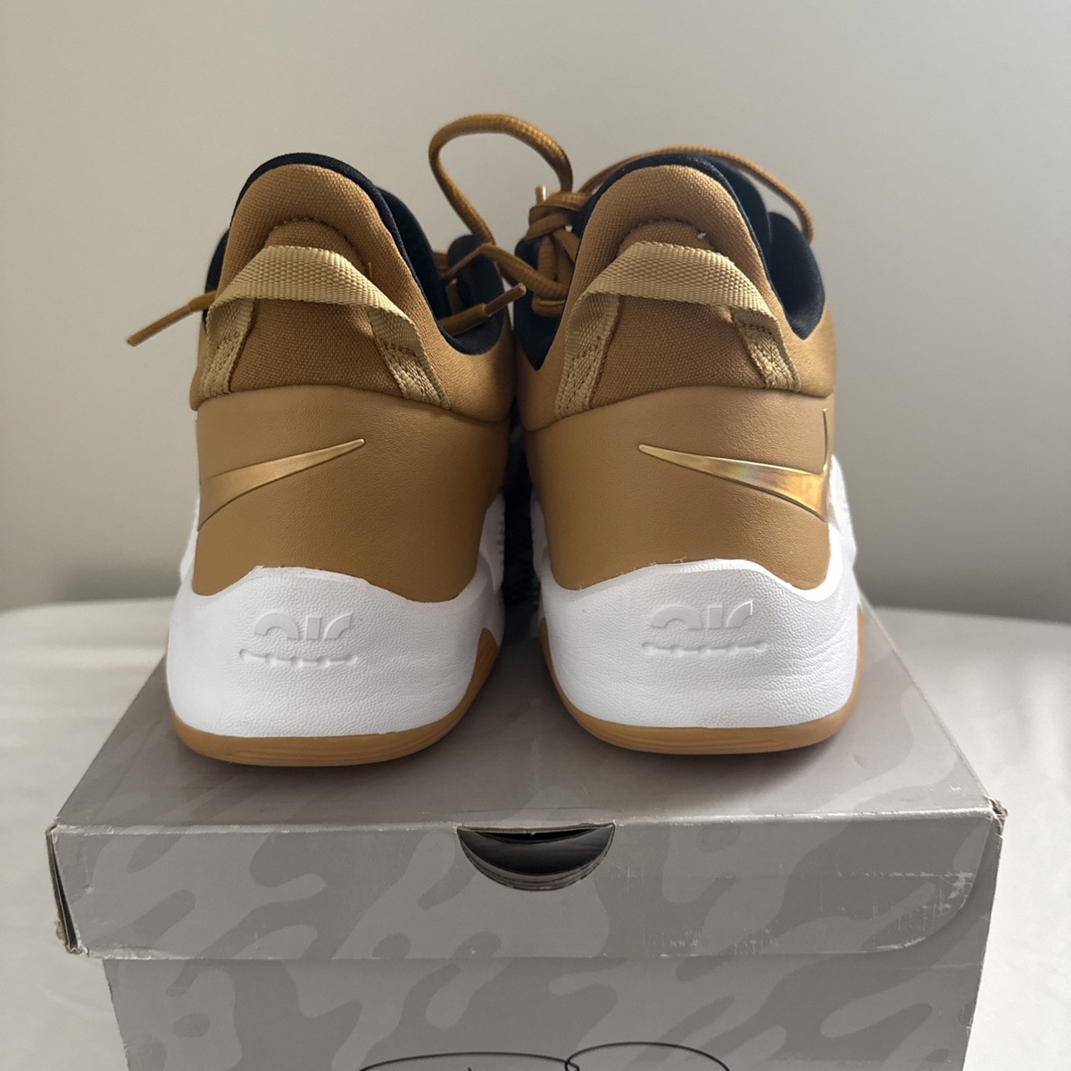 Size 17 - Nike PG 5 EP Wheat Metallic Gold for sale online