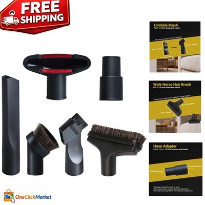 Effortless Cleaning with 6-Piece Vacuum Attachments for 1-1/4'' and 1-3/8'' Models