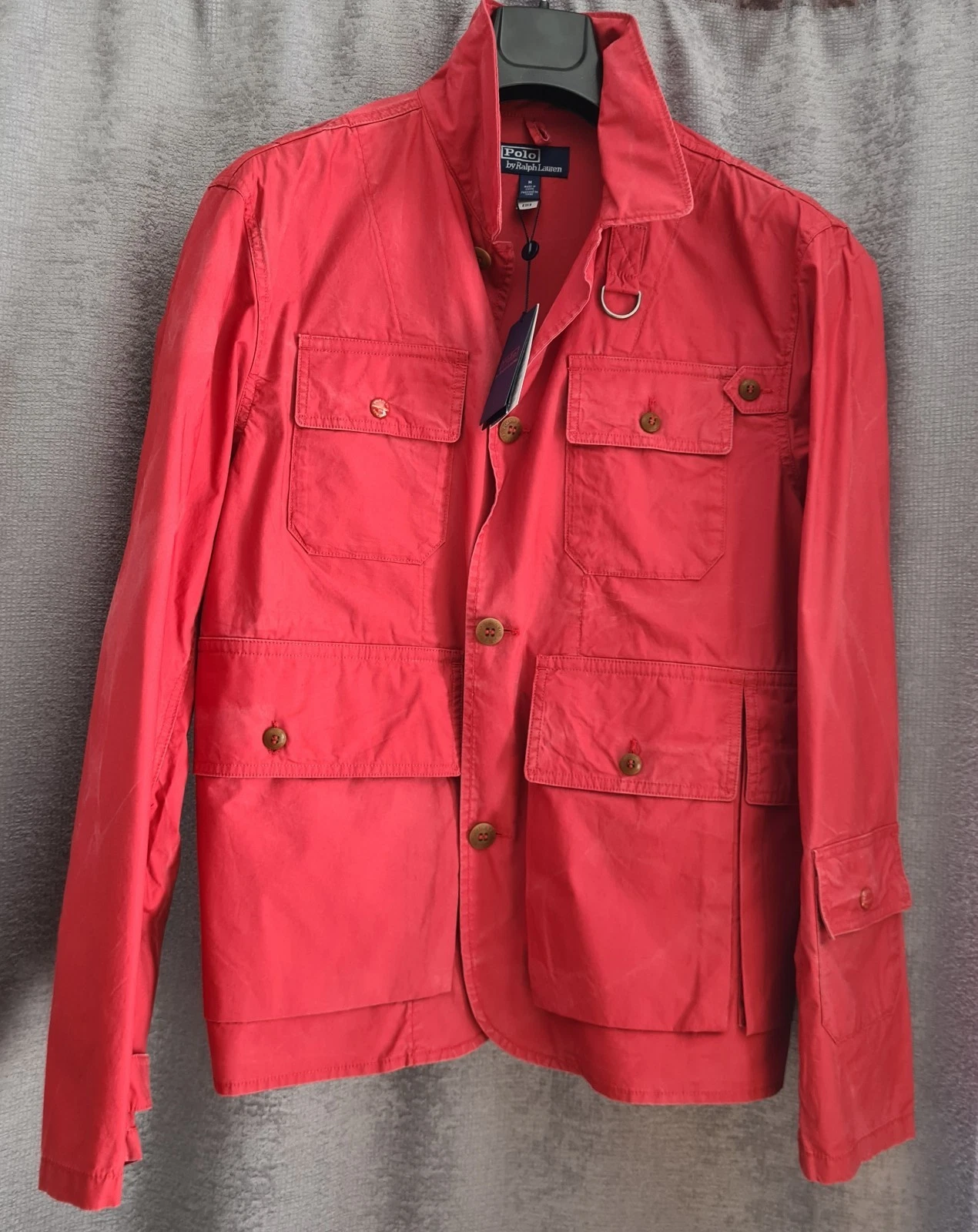 Polo Ralph LaurenVintage Red Twill Cotton Utilitarian Jacket. Medium
Opens in a new window or tab