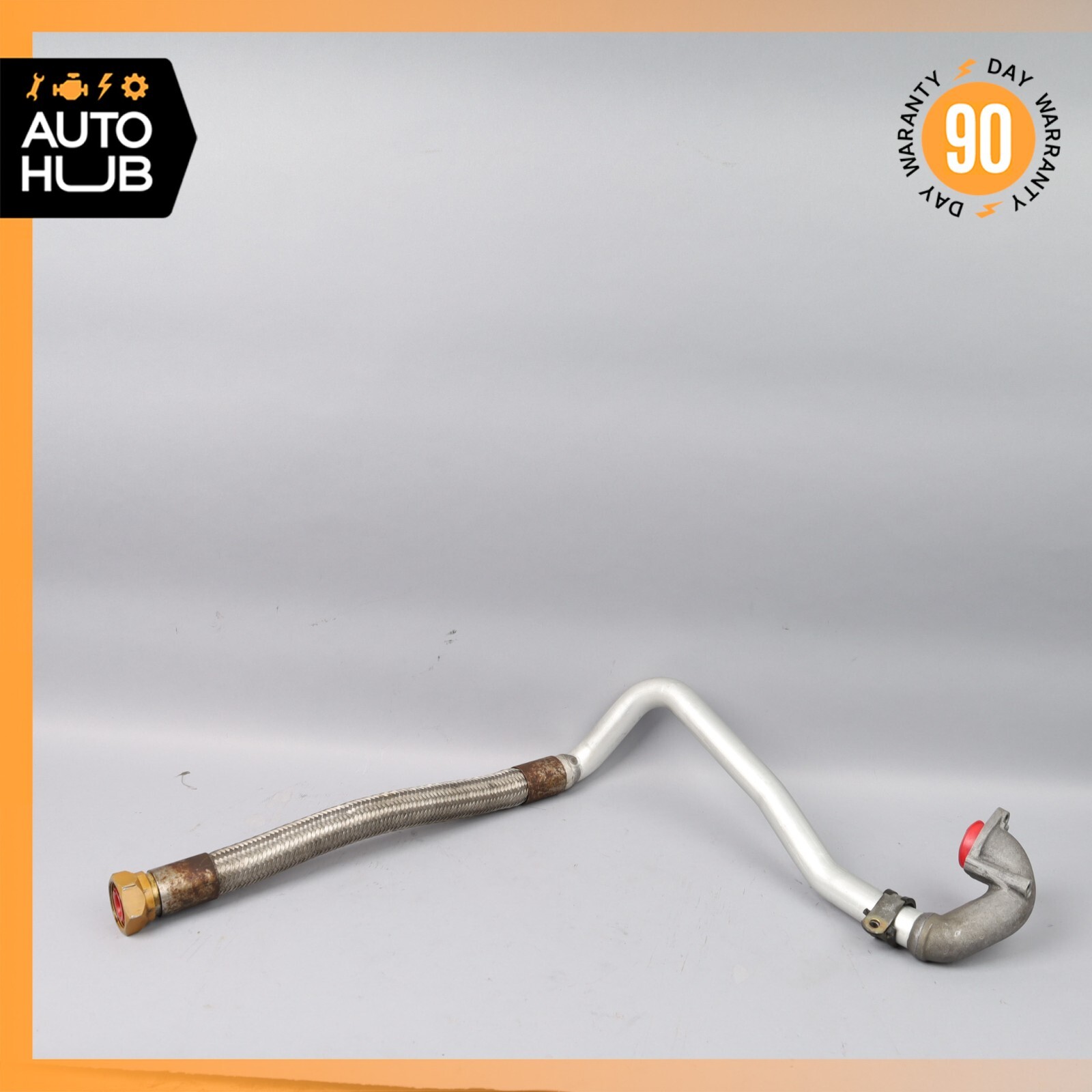 02-07 Maserati Coupe 4200 GT Spyder M138 Engine Heat Exchanger Oil Feed Line OEM