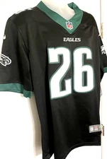 Saquan Barkley 26 NWT Jersey, Mns Szs S-3X All Patches No Print, Ships Next Day