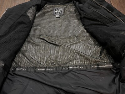 RARE🔥 Oakley Software Black Winter Ski Snow Jacket XL Mens Y2K