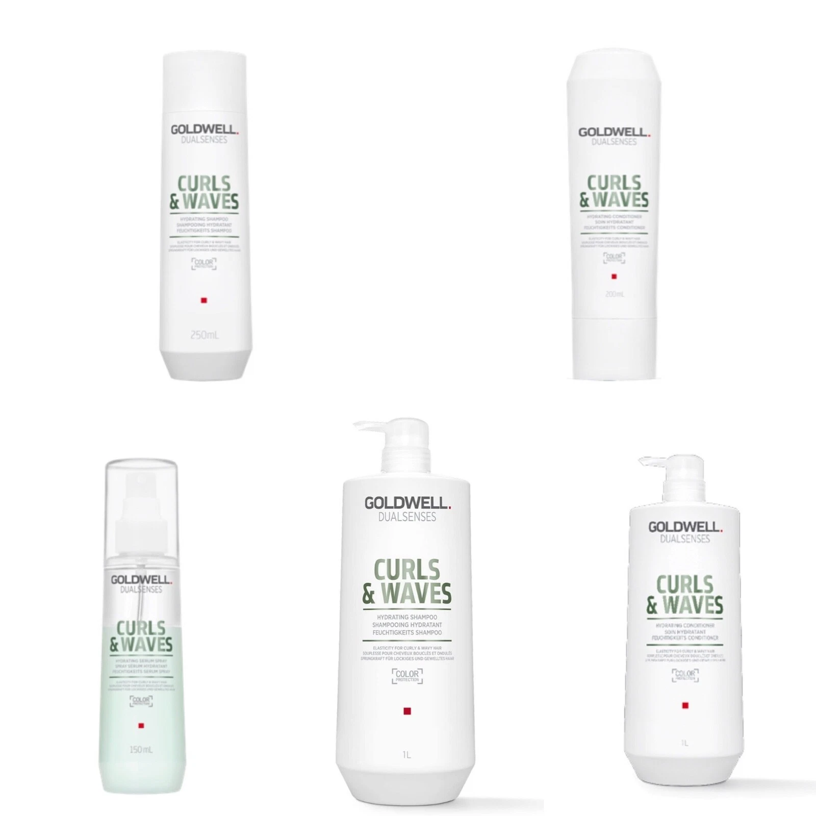 Goldwell Dualsenses Curls And Waves Shampoo,Conditioner & Spray-250ml-1000ml