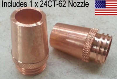 1 X 24CT-62 MIG Schweißdüse Häufig 5/8'' Passt Zu Lincoln 300-400A TWECO #3 #4