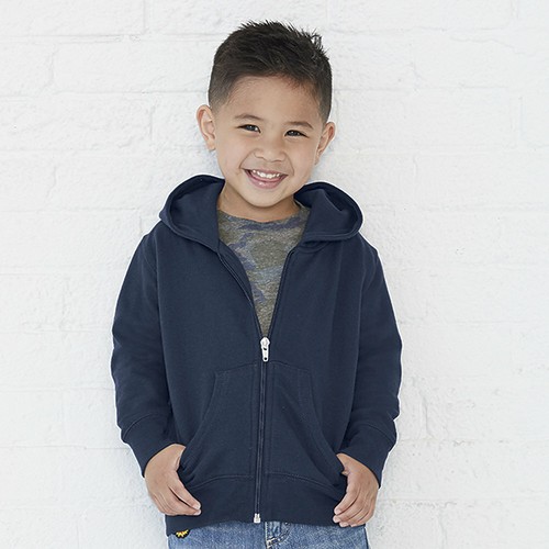 NEW Rabbit Skins Toddler Hooded Full-Zip Sweatshirt Hoodie Style 3346 2T 4T 5/6 - Picture 6 of 6
