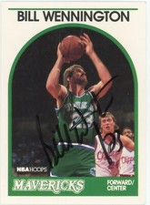 Bill Wennington-Signed 1989 Hoops #81 Trading Card (Mavericks)