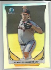 Clayton Blackburn SF Giants 2014 Bowman Draft Top Prospect Refractor