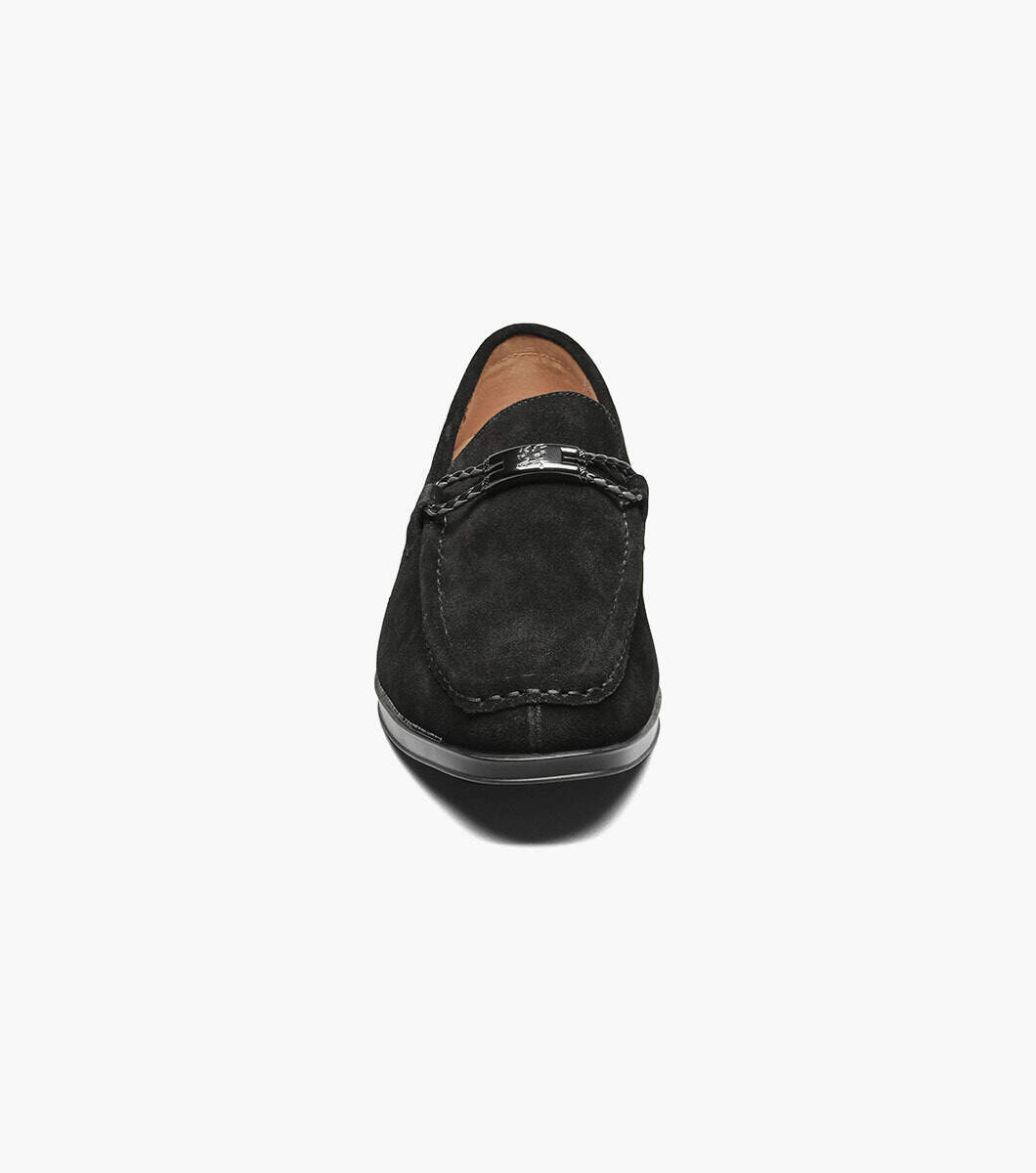 Stacy Adams Shoes Neville Moc Toe Bit Slip On Black Suede Size 10.5 — photo 2