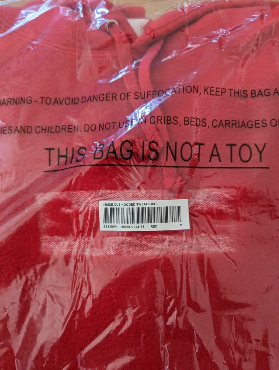 Supreme Inside Out Box Logo Hooded Sweatshirt Red