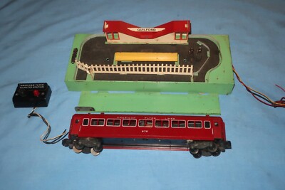 American Flyer #K766 Animated Guilford Station w/#975 Coach Car. Working