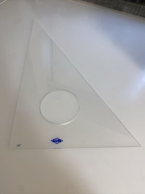 Alvin 14  Professional Triangle, Clear, zaw