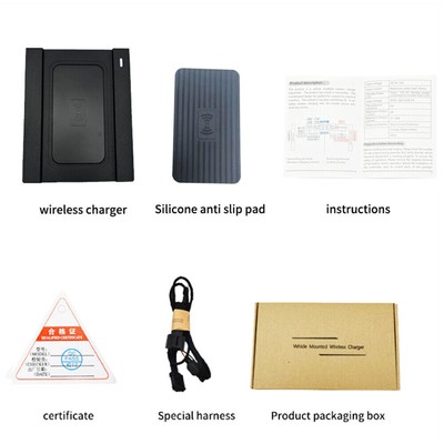 Mittelkonsole Telefon Qi Wireless Schnell Ladepad für Hyundai Sonata 2010-2014