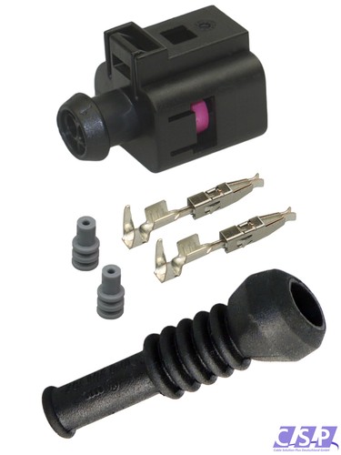 Stecker VW 1J0973802 Reparatursatz 2-pol. Kabelsatz Stift T&uuml;lle