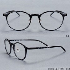 Vintage Tortoise Eyeglass Frames Men Women Round Spectacles Full Rim Glasses