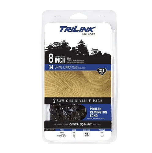 TRILINK S34.043 - 8” Saw Chain for Greenworks Earthwise Hyper Tough 14334X2TLW