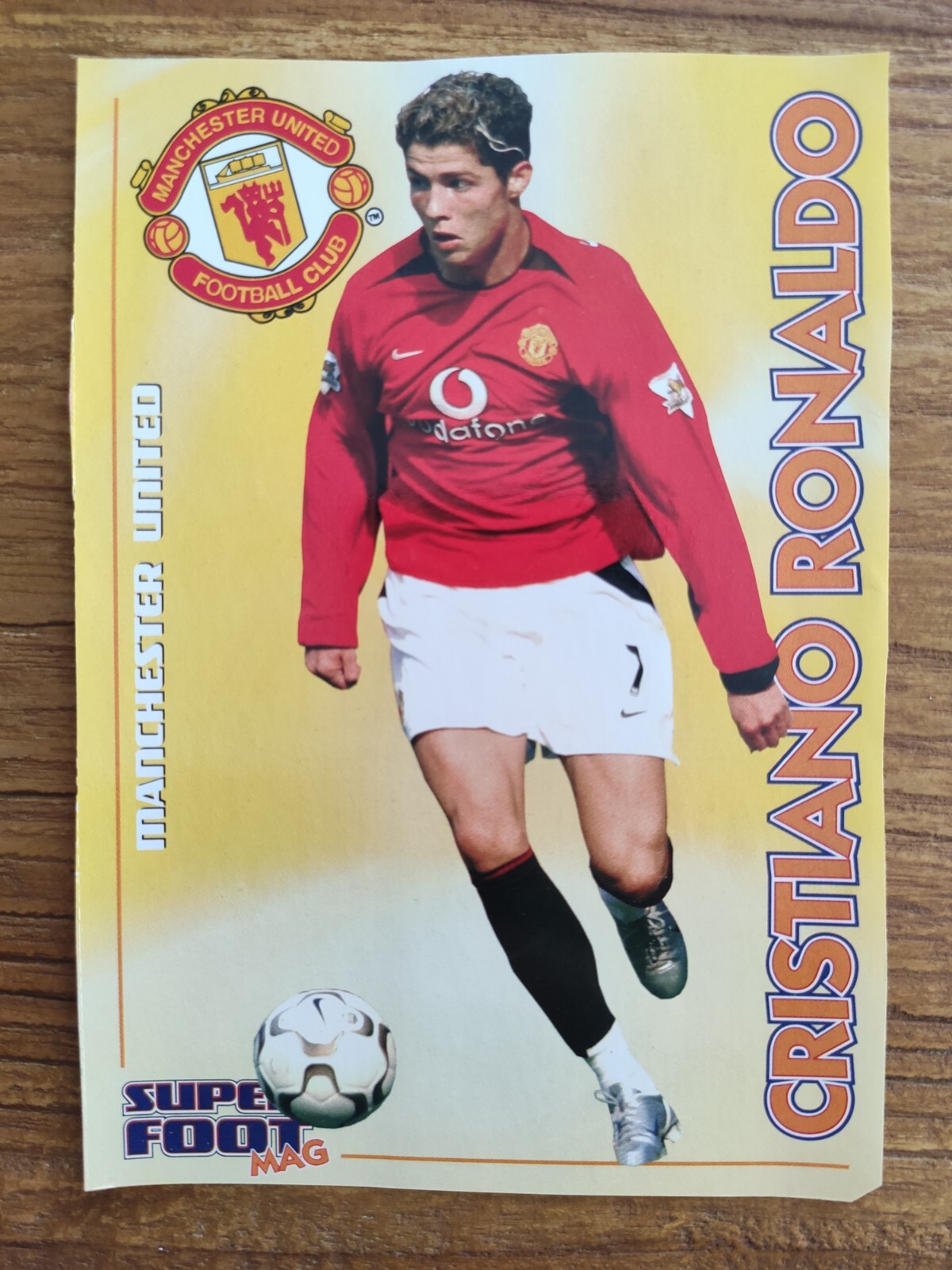 CRISTIANO RONALDO MANCHESTER UNITED 2004 WORLD ROOKIE CARD FOOTBALL COLLECTION