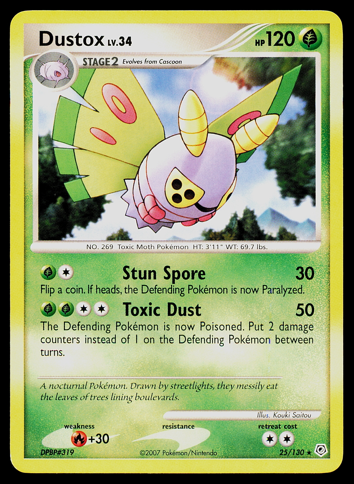 Pokemon Diamond and Pearl 25/130 Dustox