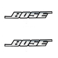 2PCS For BOSE Aluminum Logo Badge Replacement piece 52mm X 8mm