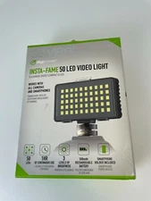 Digipower Insta-Fame Dimmable 50 LED Super Bright Video Light for Smartphone 