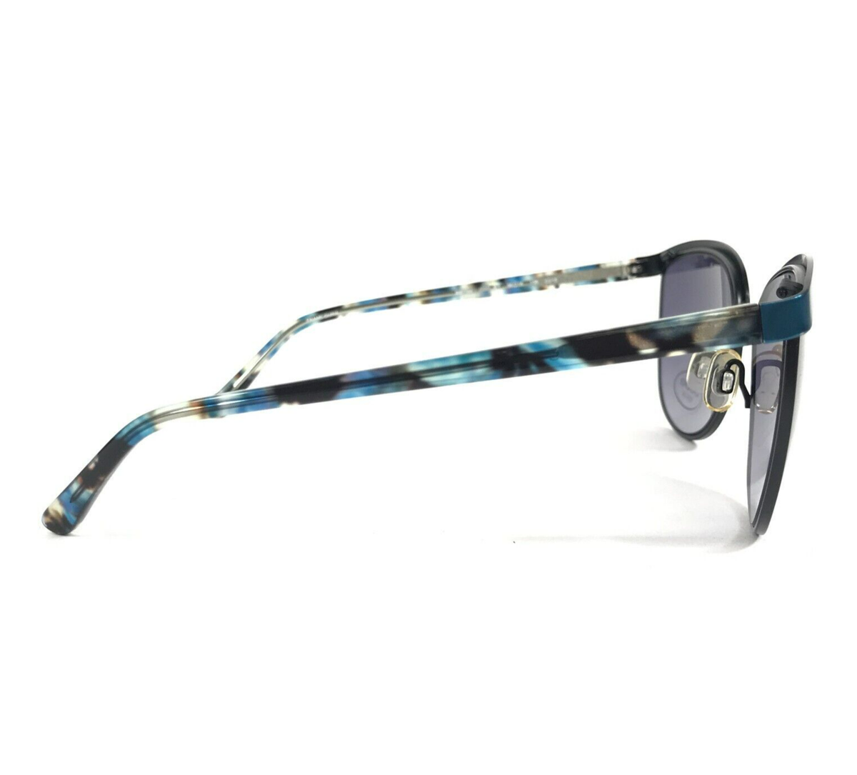 Bebe Sunglasses BB7194 001 Jet Black Blue Cat Eye Frames Purple