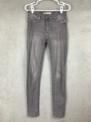 AMISU Womens Mid Rise Skinny Stretch Gray Jeans Size 28 28x29.5