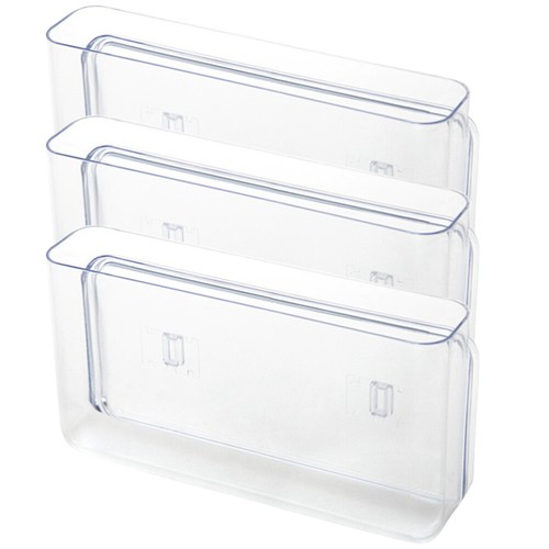3 Pcs Wandmontierte Aufbewahrungsbox Büro Kunststofforganisator Körbe - 第 11/12 張圖片