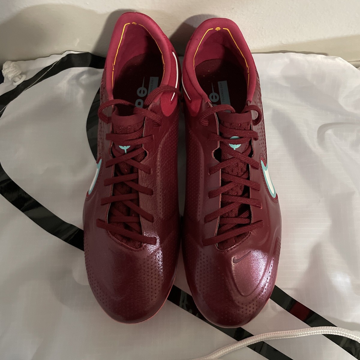 Men Size 7.5 - Nike Tiempo Legend 9 Elite FG Team Red Mystic
