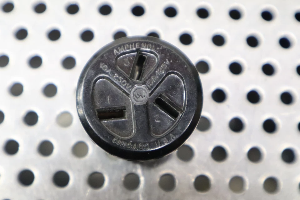 Amphenol FTR-208804 10A 250V 15A 125V Receptáculos Nuevo Antiguo Stock (Lote de 10) Foto 3 de 4