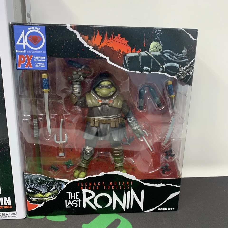 Último lote de figuras Ronin TMNT Tortugas Ninja PX vistas previas exclusivo Funko cubierta de cómic Foto 3 de 4