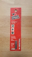 Vermont American Extra Hard TX40 Security Torx Insert Drill Bit 1/4" 6.4mm
