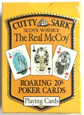 CUTTY SARK SCOTS WHISKY PLAYING CARDS ~ THE REAL McCOY ROARING 20's NEW & SEALED