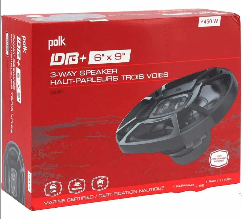 Polk Audio DB652 Coaxial Speaker Pair With Marine