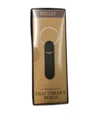 New J.C. Newman Cigar Co Craftsman's Bench Clean Cut Keyring Cigar Bullet Black