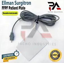 Ellman Surgitron H4 Grounding Patient Plate Reusable-Valley Lab Connector CE/FDA