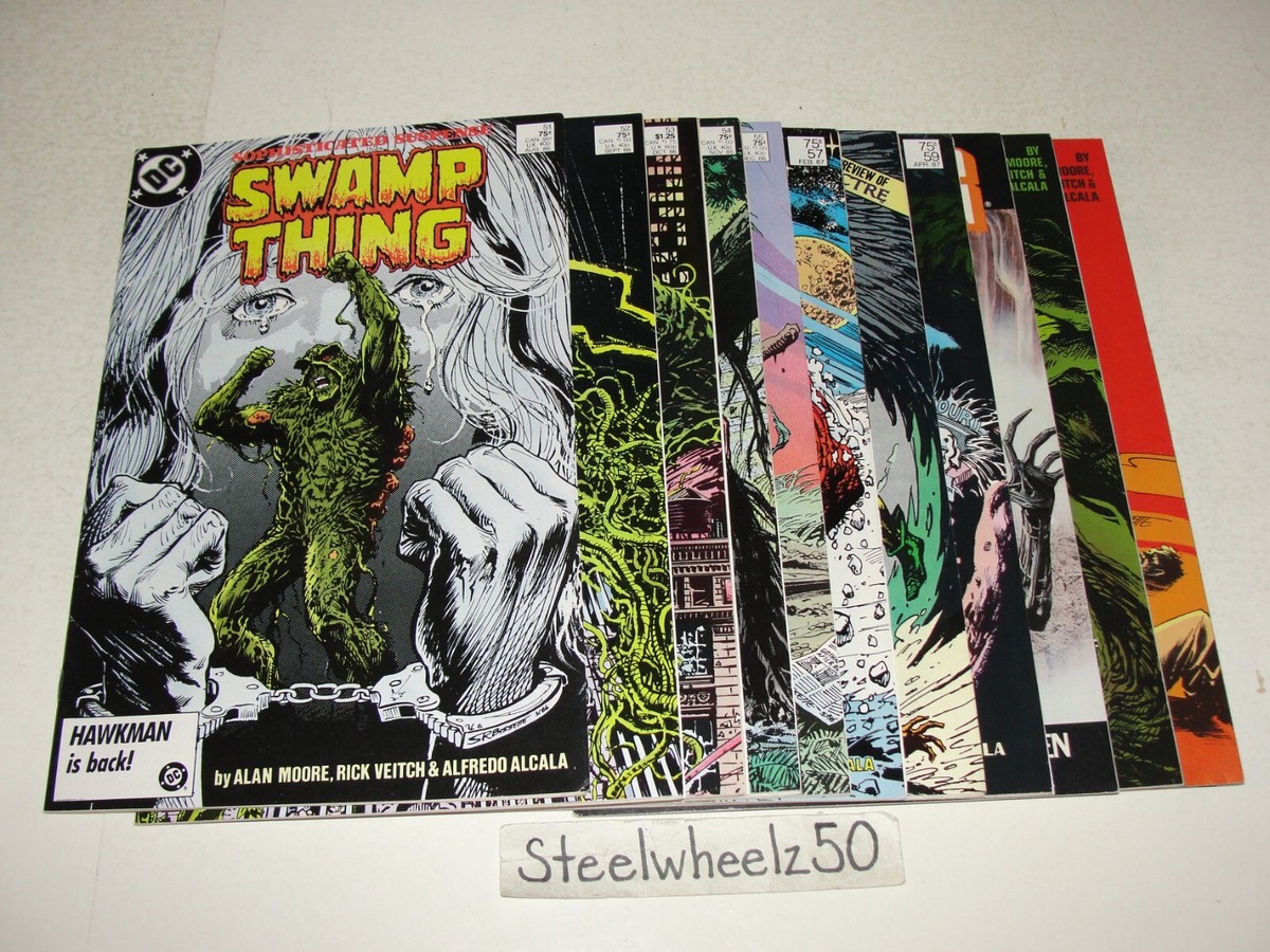 Swamp Thing 11 Comic Lot DC 1986 #51 52 53 54 55 57 58 59 60 61 63
