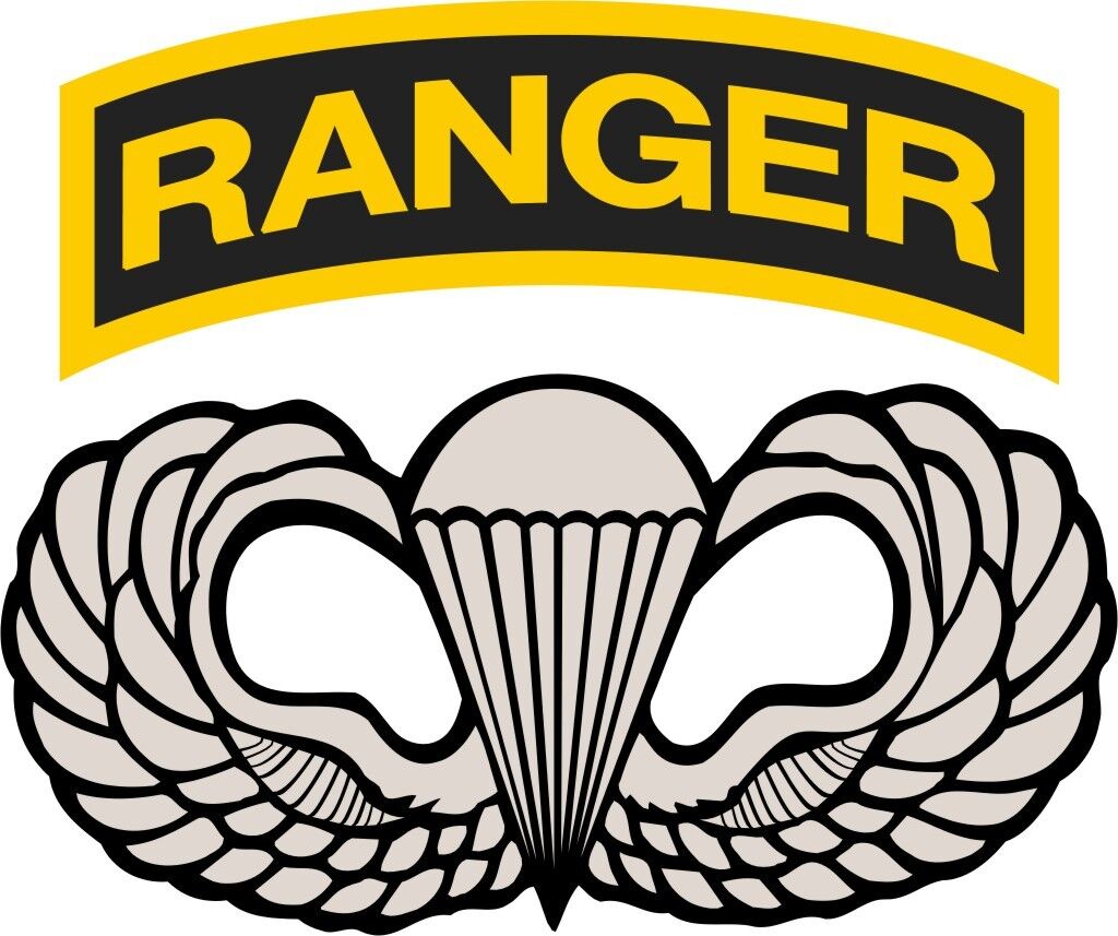 U.S. Army Ranger Airborne Wings Military Vinyl Decal Sticker Window Wall