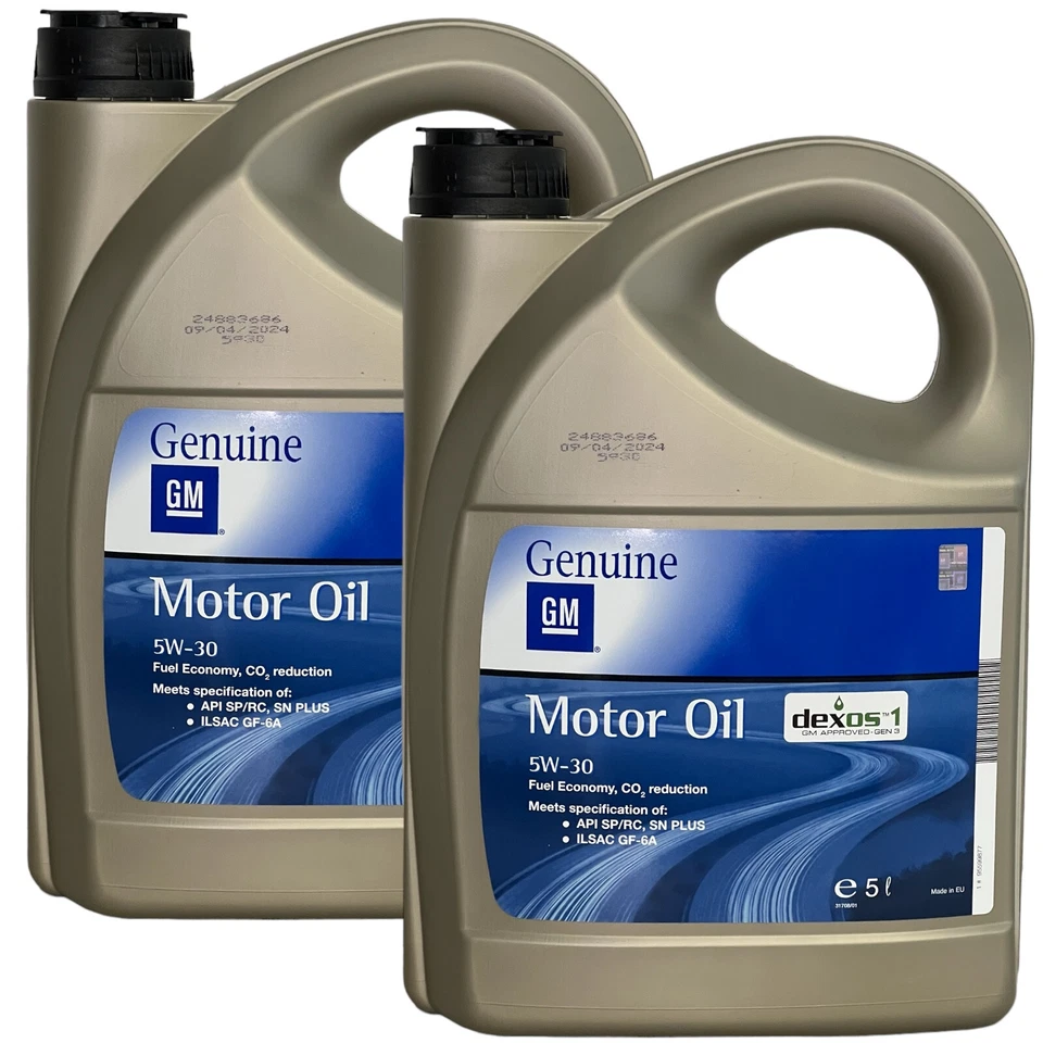 2x5 (10 Liter) ORIGINAL GM / OPEL Dexos 1 Gen 3 MOTORÖL 5W-30 API SN + RC