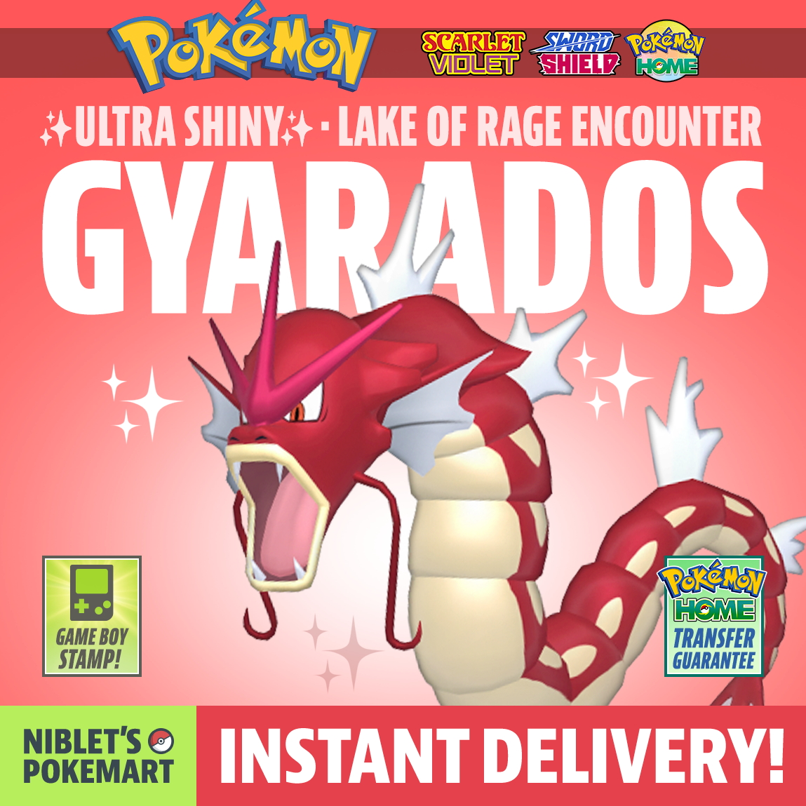 ✨ SHINY GYARADOS ✨ from Classic LAKE OF RAGE ✨ Pokemon