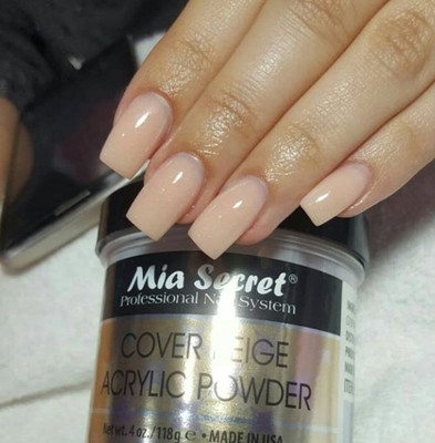 Mia Secret COVER BEIGE ACRYLIC POWDER 4oz MADE IN USA 689222518151 | eBay