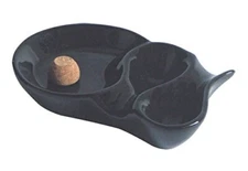 The Big Easy Pipe Accessories P903 Pipe Black Ceramic Ashtray W/Knocker