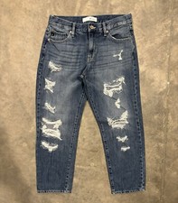 Kancan Mid Rise Boyfriend Jeans Distressed Women's Size 7/27 KC8643M