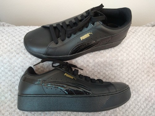 puma vikky platform patent black